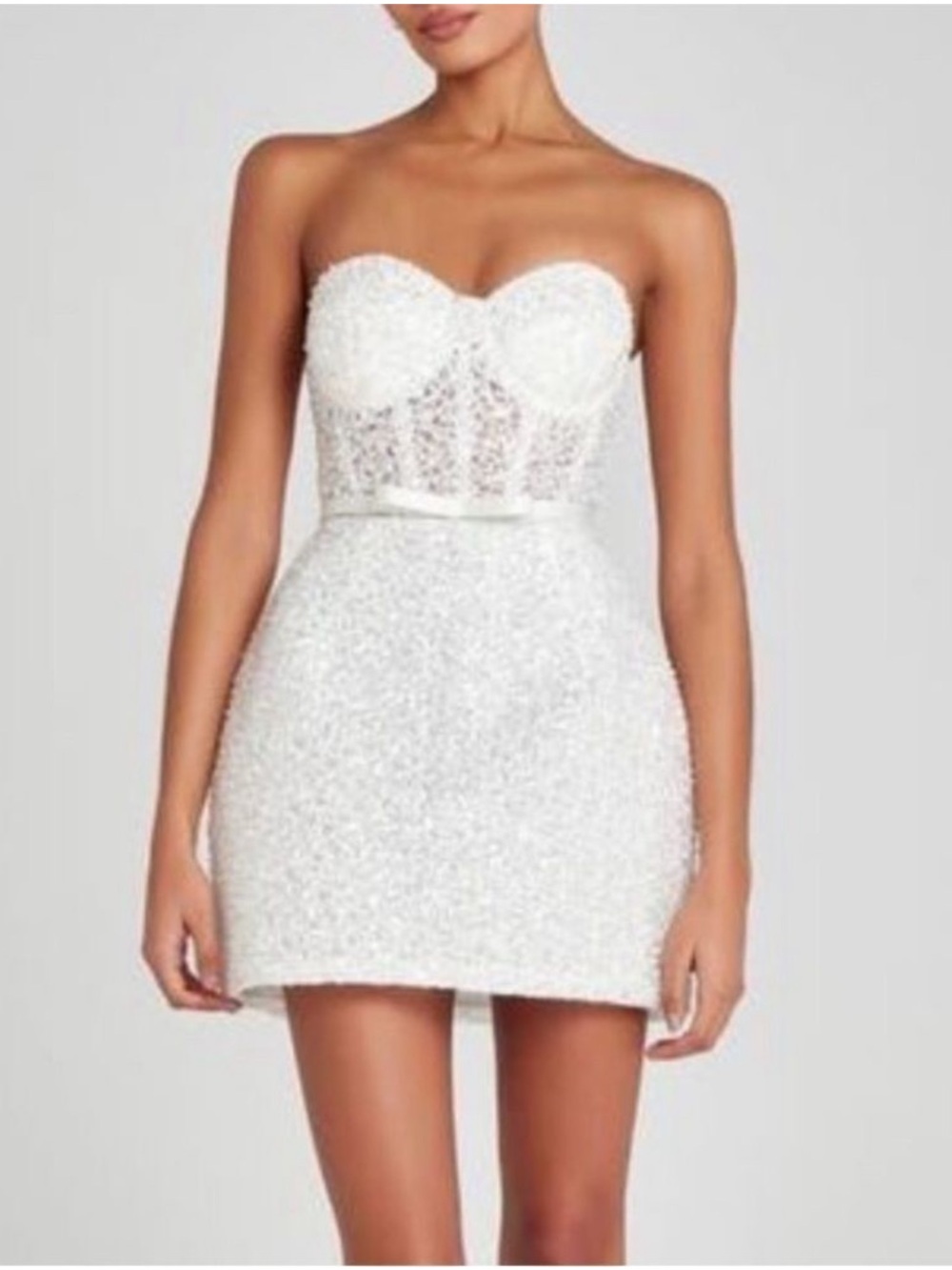 Alice Embellished Belted Cocktail Minidress
NADINE MERABI